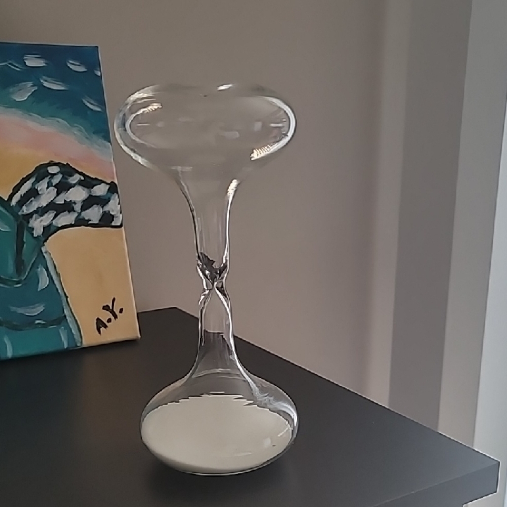 Clear Glass Hourglass Timer